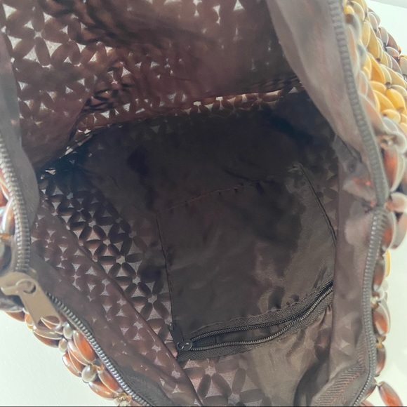 Vintage wooden bead purse - Picture 6 of 6